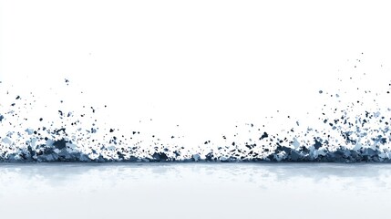 Wall Mural - abstract blue particle splash on white background