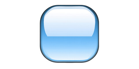 Glossy Blue Rounded Rectangle Button Web Interface Element Design