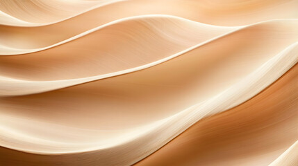 Wall Mural - abstract beige background, wavy with smooth curves. minimal design background, textures template.