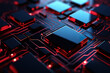 © hassanmim2021 - visualización moderna de tecnología con líneas y figuras geométricas