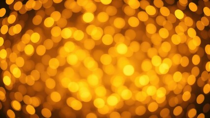 Wall Mural - Abstract Golden Bokeh Background, Soft and Dreamy, with Circular Shapes of Light Blurred Together, Creating a Warm and Festive Ambiance