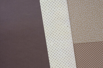 Poster - neutral earth tone scrapbooking paper with various patterns