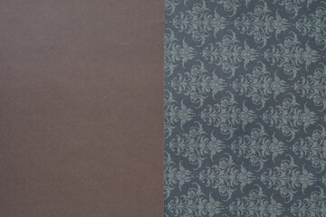 Wall Mural - brown paper and paper with repeating decor motif