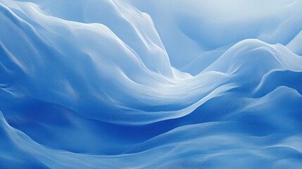 Wall Mural - Abstract Winter Landscape: Serene Icy Mountains in Shades of Blue