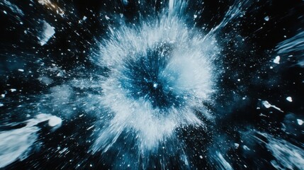 Wall Mural - cosmic energy burst: an abstract depiction of a celestial explosion