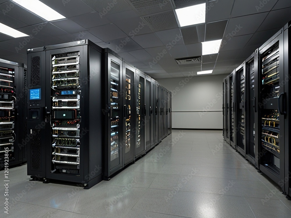 erver rooms,room with servers,data center,,server rack with servers ...