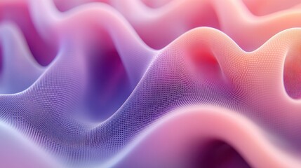 Canvas Print - ethereal pastel waves: abstract shimmering particle flow background