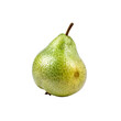 ©   - Green Pear: A single, ripe green pear, glistening with moisture, sits against a plain background. Its skin shows subtle variations in color and texture, highlighting its natural beauty.