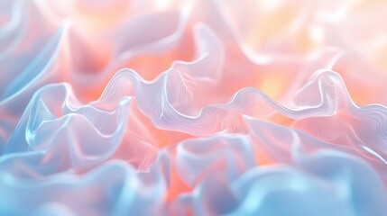 Wall Mural - abstract pastel waves: a soft and dreamy texture perfect for backgrounds and designs in creative pro