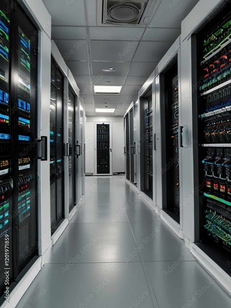 server rooms,room with servers,data center,,server rack with servers ...