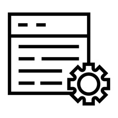 Program vector icon