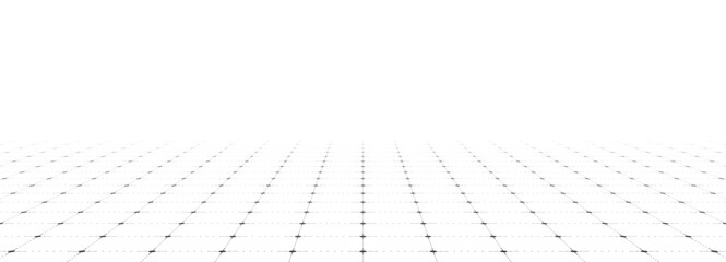 Wall Mural - white background with gray perspective grid lines creating a square pattern. template platform for t