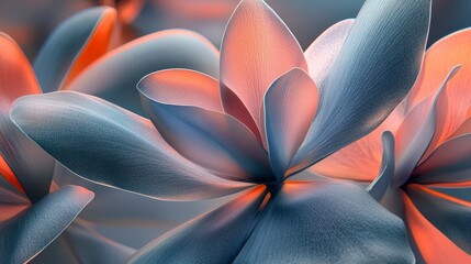 Sticker - Abstract Close up of Delicate Pastel Colored Flower Petals Soft Light Textured Surface