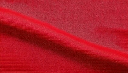 Fototapete - vibrant red fabric texture with diagonal fine lines, ideal for design backgrounds, textile presentations, or graphic overlays