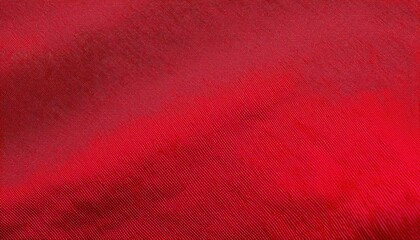 Poster - vibrant red fabric texture with diagonal fine lines, ideal for design backgrounds, textile presentations, or graphic overlays