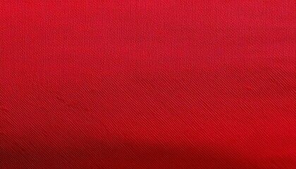 Poster - vibrant red fabric texture with diagonal fine lines, ideal for design backgrounds, textile presentations, or graphic overlays