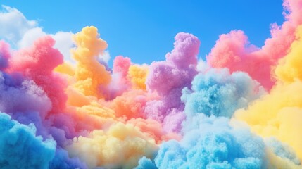 Wall Mural - Clouds with various colors