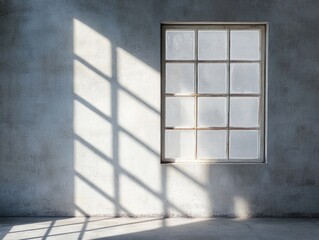 Wall Mural - Empty Room with Window and Wall