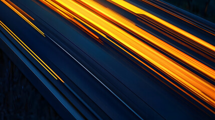 Wall Mural - glowing lines weave together and apart, generating a sleek, dynamic composition.