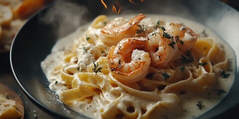 Poster - Pasta with Shrimp and Cheese