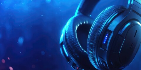 Canvas Print - Close-up of headphones