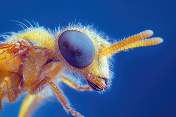 Canvas Print - Bee Head Close Up