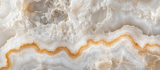 Poster - Abstract natural stone texture with layers and patterns in white and beige tones, ideal for backgrounds and design projects, Copy Space