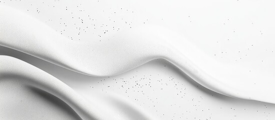 Poster - White texture with soft waves and subtle speckles on a smooth surface featuring ample Copy Space for text placement
