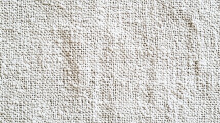 Poster - Textured white fabric background with a subtle pattern and natural fibers, ideal for showcasing design elements and Copy Space.