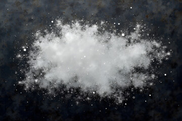 Wall Mural - grey grainy texture with distressed white overlay, snow effects pack textured with grain noise parti