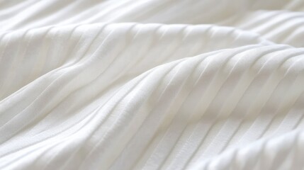 Leinwandbilder - White pleated fabric texture with soft folds and copy space for design use