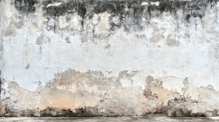 Aufkleber - Textured grunge wall with peeling paint and stains suitable for backgrounds or overlays Copy Space