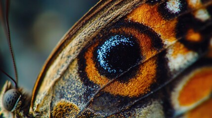 Canvas Print - Butterfly Eye Close Up