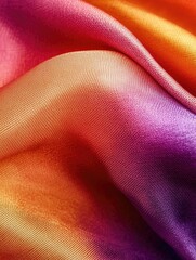 Poster - Close-up of purple and orange fabric