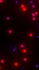 Aufkleber - red Glitter particle on black. 4k Animated Overlay. Holiday theme. Christmas 2026. 