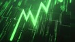 © kitidach - Green digital graph representing growth and data analysis in technology.