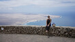 © Krakenimages.com - Woman sightseeing outdoors in lanzarote canary islands with beautiful landscape scenery and ocean view in background
