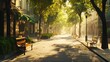 © ABIDZAR ALFAREZ - Sunny Morning Stroll Through A Charming European Street