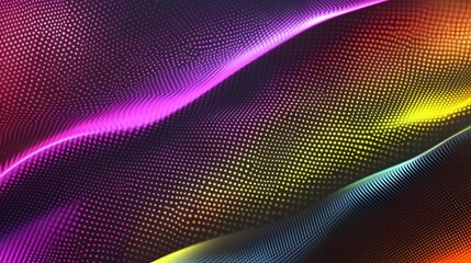 Wall Mural - abstract colorful wave pattern dots design
