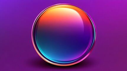 Wall Mural - vibrant gradient oval abstract design