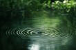 © almal - Serene image of a droplet falling into a calm pond, with ripples spreading outward, symbolizing water conservation and its impact