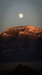 Wall Mural - moon over the mountains