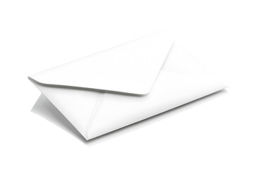 Aufkleber - White postal envelope isolated on a white background