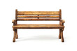 © CreativeCreations - Wooden park bench isolated on a white background