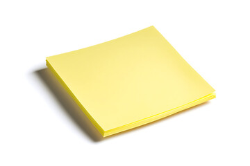Poster - Yellow sticky post it note isolated on a white background