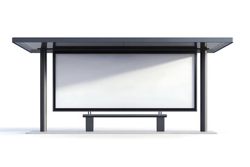 Poster - Street billboard isolated on a white background