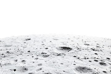 Poster - Surface of the moon isolated on a white background