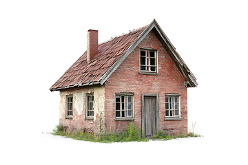 Poster - Old house isolated on a white background