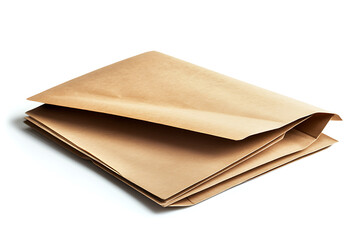 Aufkleber - Open brown envelope with an inserted letter visible for correspondence, mailing, or document organization isolated a white background