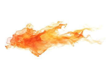 Fototapete - Realistic fire flames isolated a white background
